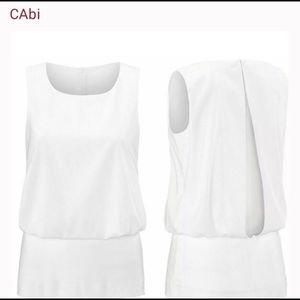 CAbi Indulgence White Sleeveless Tank Top #5226